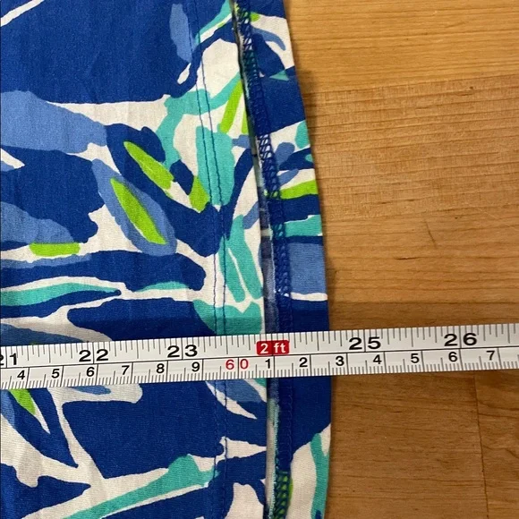Lilly Pulitzer Palmetto Bamboo Pima Cotton 3/4 sleeve V neck top women’s size M - Picture 13 of 14